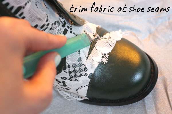 Cover boots on sale with fabric