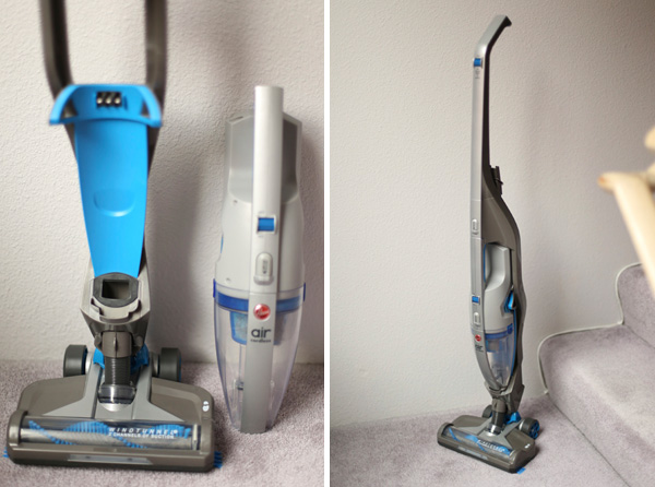 Hoover 2-in-1 cordless vacuum side by side